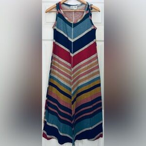Anthropologie’s Multicolor Chevron Stripe Sleeveless Dress